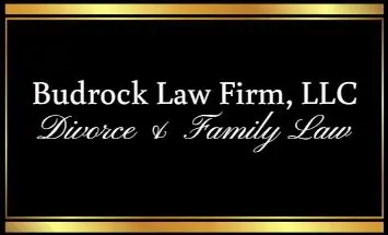 A black and gold frame with the words " lawrock law firm, llc."